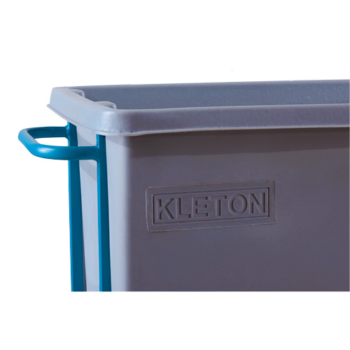 Chariot basculeur en acier, Poly&eacute;thyl&egrave;ne, 0,625 vg³, Capacit&eacute; de charge de 850 lb Fastek