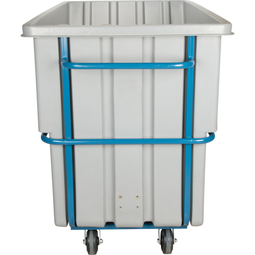 Chariot basculeur en acier, Poly&eacute;thyl&egrave;ne, 1,1 vg³, Capacit&eacute; de charge de 2000 lb Fastek