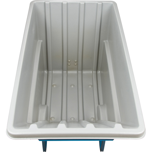 Chariot basculeur en acier, Poly&eacute;thyl&egrave;ne, 1,1 vg³, Capacit&eacute; de charge de 2000 lb Fastek