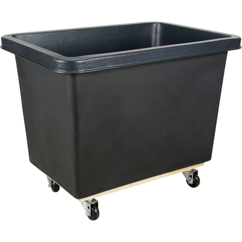 Tapered Wall Box Truck, Polyethylene, 37" L x 26" W x 30" H, 9 cu. ft. Volume, 500 lbs. Capacity Fastek