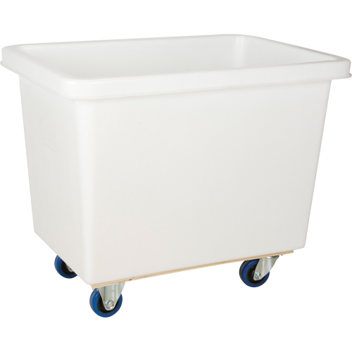 Tapered Wall Box Truck, White Polyethylene, 37" L x 26" W x 31" H, 9 cu. ft. Volume, 600 lbs. Capacity Fastek