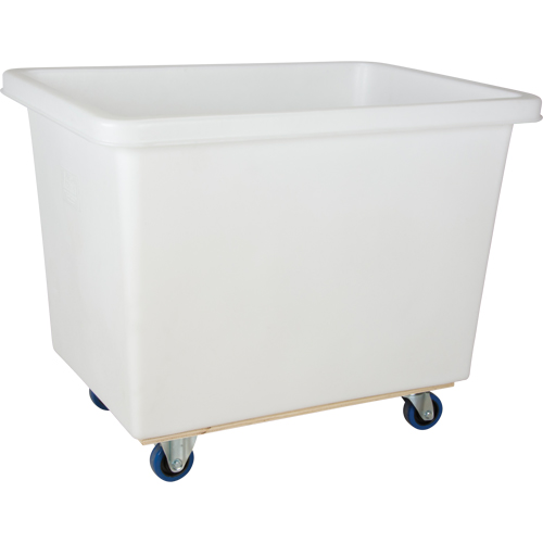 Tapered Wall Box Truck, White Polyethylene, 43" L x 30" W x 34" H, 16 cu. ft. Volume, 600 lbs. Capacity Fastek