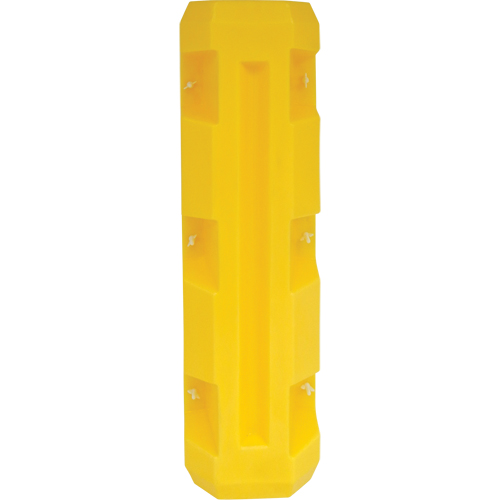 Slim Column Protector, 3" x 3" Inside Opening, 12" L x 12" W x 42" H, Yellow Fastek