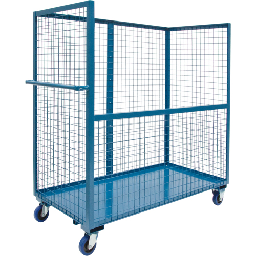 Wire Mesh Stock Truck, Steel, 24" x 55" x 60", 1200 lbs. Capacity Fastek