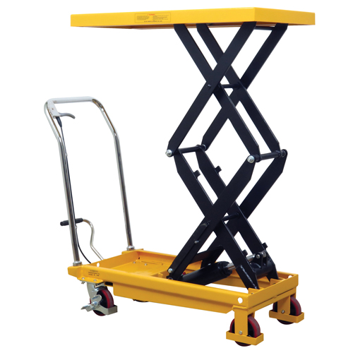 Hydraulic Scissor Lift Table, 19.5" L x 35.5" W/35-1/2" L x 19-1/2" W, Steel, 770 lbs. Capacity Fastek