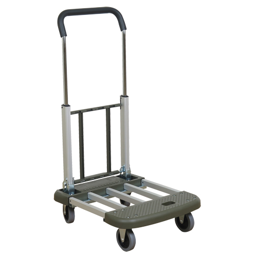 Telefolding Platform Truck, Aluminum, 330 lbs., 29-1/2" L x 17-1/2" W, 36-1/2" High Fastek
