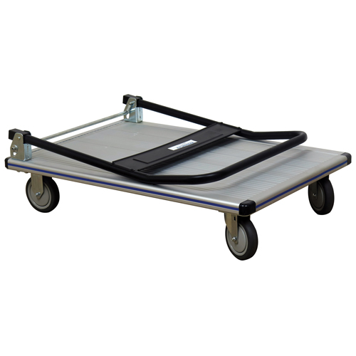 Folding Handle Platform Truck, Aluminum, 550 lbs., 35-1/2" L x 24" W, 35-1/2" High Fastek