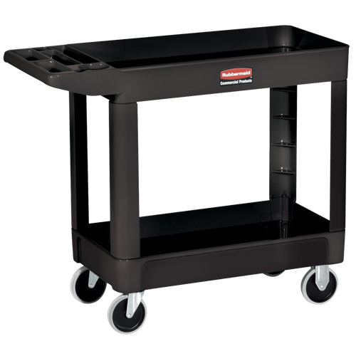 Heavy-Duty Utility Cart - 4520-89, 2 Tiers, 25-7/8" x 33-1/4" x 45-1/4", 500 lbs. Capacity Fastek