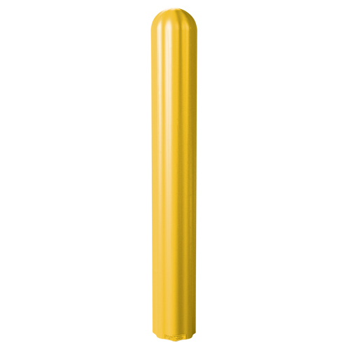 Ribbed Bollard Cover, 4" Dia. x 56" L, Yellow Fastek