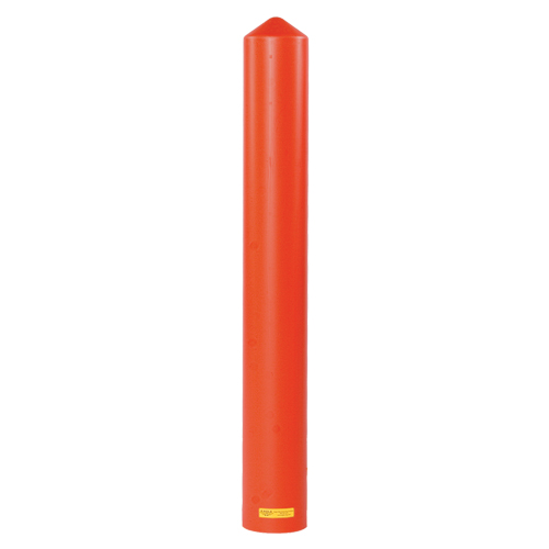 Smooth Bollard Cover, 8" Dia. x 56" L, Red Fastek