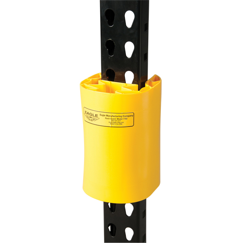Polyethylene Rack Guard, 5" W x 6" L x 8" H, Yellow Fastek