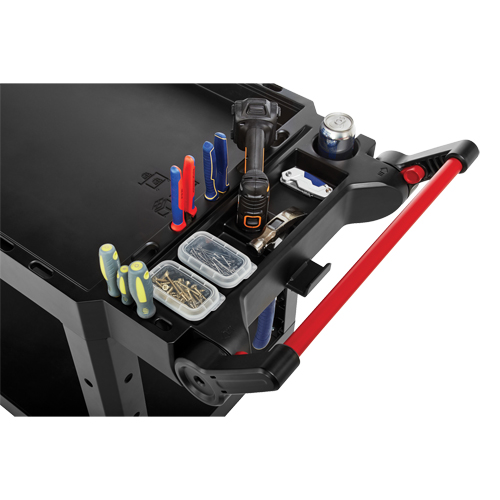 Chariot utilitaire robuste et polyvalent, 2 tiers, 25-1/5" x 36" x 51-1/2", Capacit&eacute; 500 lb Fastek