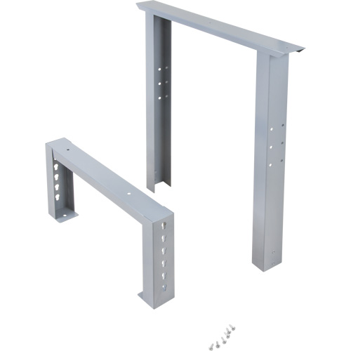 Pattes d'&eacute;tabli pour service industriel, Acier, 24" p x 34" h, Simple Fastek