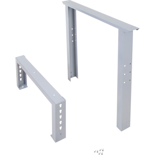 Pattes d'&eacute;tabli pour service industriel, Acier, 30" p x 34" h, Simple Fastek
