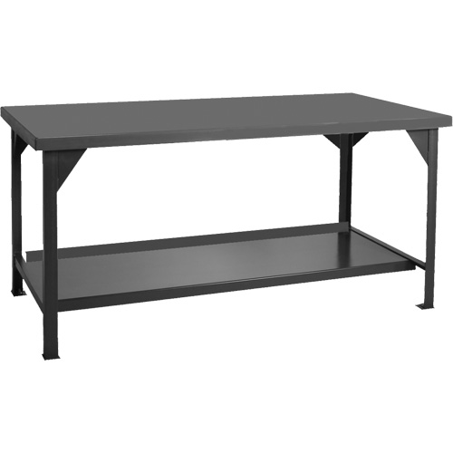 Heavy-Duty Workbench, 48" W x 30" D x 34" H, 4000 lbs. Capacity Fastek