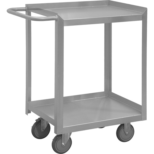 Chariot avec tablettes de calibre industriel, 2 Tiers, 24-1/8" la x 35" h x 54" p, Capacit&eacute; 1200 lb Fastek
