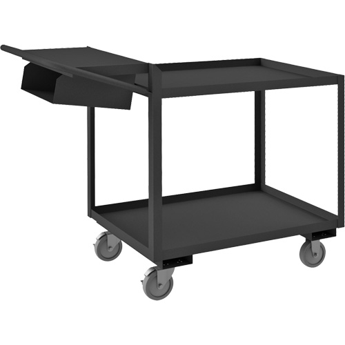 Order Picking Cart, 40-1/4" H x 24-1/4" W x 52-3/8" D, 2 Shelves, 1200 lbs. Capacity Fastek