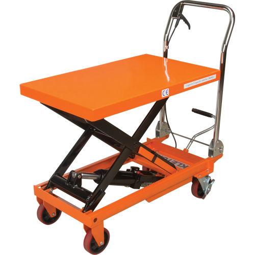 Hydraulic Scissor Lift Table, 32" L x 19-3/4" W, Steel, 660 lbs. Capacity Fastek