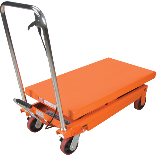 Hydraulic Scissor Lift Table, 35-3/4" L x 19-3/4" W, Steel, 770 lbs. Capacity Fastek