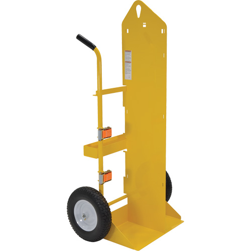 Welding Cylinder Torch Cart, Foam-Filled Wheels, 23-13/16" W x 22-13/16" L Base, 500 lbs. Fastek