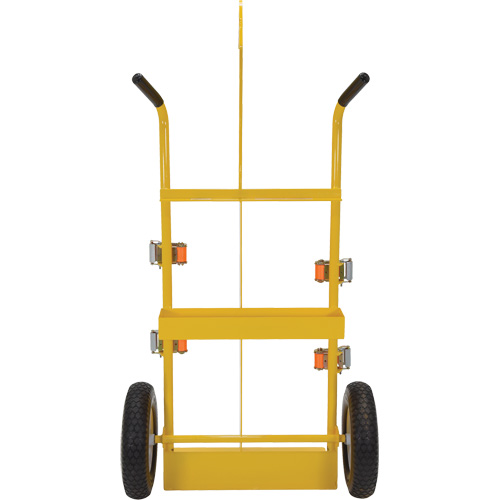 Welding Cylinder Torch Cart, Foam-Filled Wheels, 23-13/16" W x 22-13/16" L Base, 500 lbs. Fastek