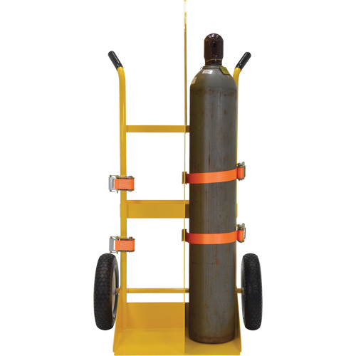 Welding Cylinder Torch Cart, Foam-Filled Wheels, 23-13/16" W x 22-13/16" L Base, 500 lbs. Fastek