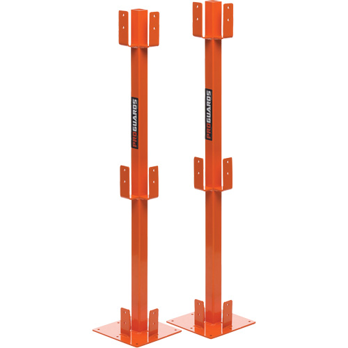 ProGuards Temporary Guard Rail Posts, 8" W x 39" H, Orange Fastek