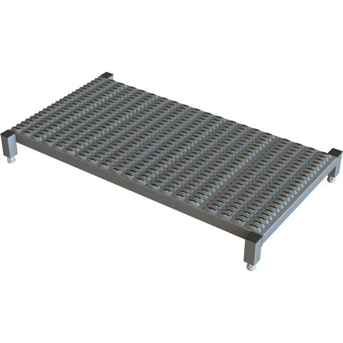 Adjustable Height One-Step Work Platform, 24" W x 48" D, 800 lbs. Capacity, All-Welded Fastek