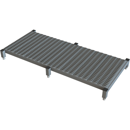Adjustable Height One-Step Work Platform, 24" W x 59" D, 800 lbs. Capacity, All-Welded Fastek