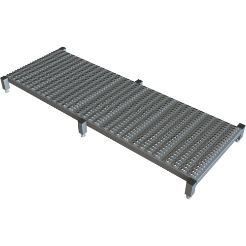 Adjustable Height One-Step Work Platform, 24" W x 71" D, 800 lbs. Capacity, All-Welded Fastek