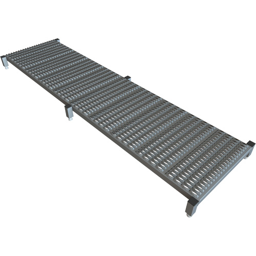Adjustable Height One-Step Work Platform, 24" W x 97" D, 800 lbs. Capacity, All-Welded Fastek