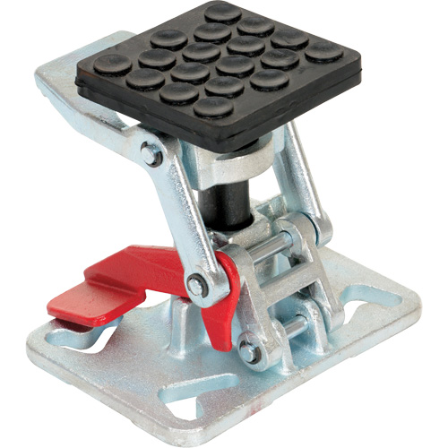 Heavy-Duty Adjustable Height Floor Lock, 8" Extended Height, 5-1/2" Retracted Height, Steel Fastek