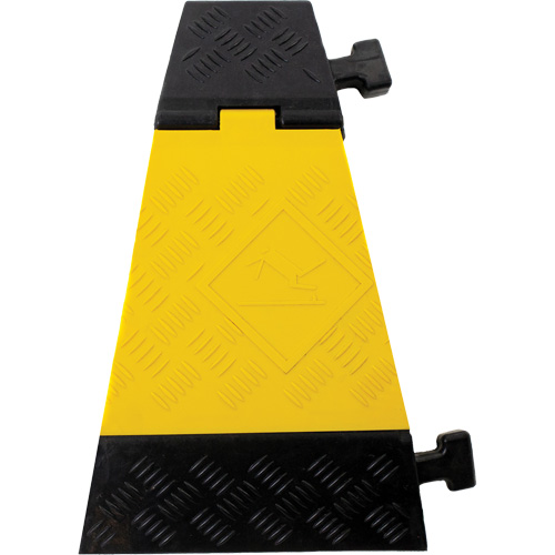 Protecteur de c&acirc;ble tourne-&agrave;-gauche robuste Powerhouse, 3 canaux, 12" lo x 19,75" la x 3" h Fastek