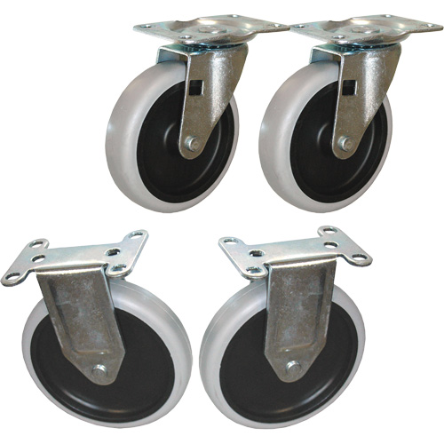 Flat Shelf Cart Caster Kit Fastek