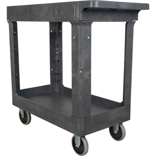 Utility Service Cart, 2 Tiers, 16-1/2" x 32-1/2" x 34-1/2", 550 lbs. Capacity Fastek