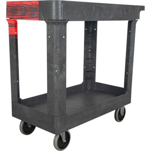Utility Service Cart, 2 Tiers, 16-1/2" x 32-1/2" x 34-1/2", 550 lbs. Capacity Fastek