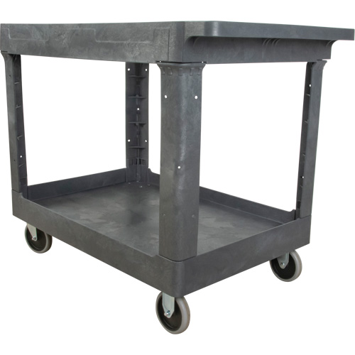 Chariot utilitaire pour l'entretien, 2 tiers, 24-5/8" x 32-1/2" x 40", Capacit&eacute; 550 lb Fastek