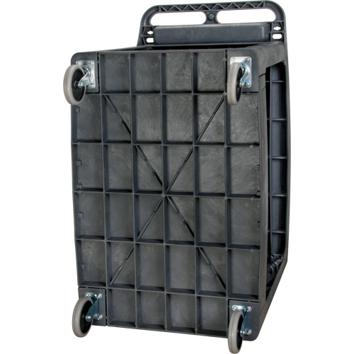 Chariot utilitaire pour l'entretien avec tablette plate, 2 tiers, 25-1/4" x 32-1/4" x 44", Capacit&eacute; 550 lb Fastek