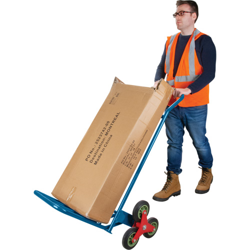 Stair Climbing Hand Truck, Steel Frame, 23-3/4" W x 45-5/8" H, 300 lbs. Capacity Fastek