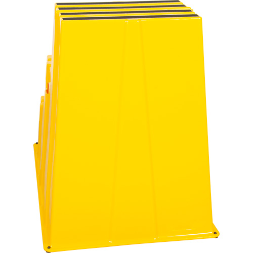 Industrial Step Stool, 3 Steps, 34-13/16" x 22-7/16" x 28-1/2" High Fastek