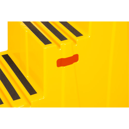 Industrial Step Stool, 3 Steps, 34-13/16" x 22-7/16" x 28-1/2" High Fastek