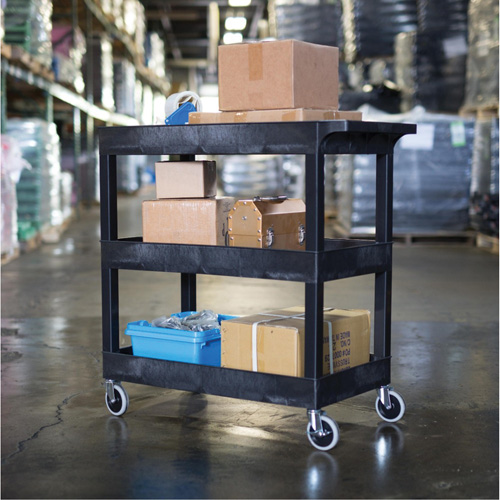 Tub Cart, 3 Tiers, 35-1/4" x 36-1/4" x 18", 300 lbs. Capacity Fastek