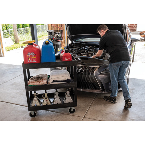 R&acirc;telier mobile, 3 tiers, 35-1/4" x 37-1/4" x 18", Capacit&eacute; 375 lb Fastek