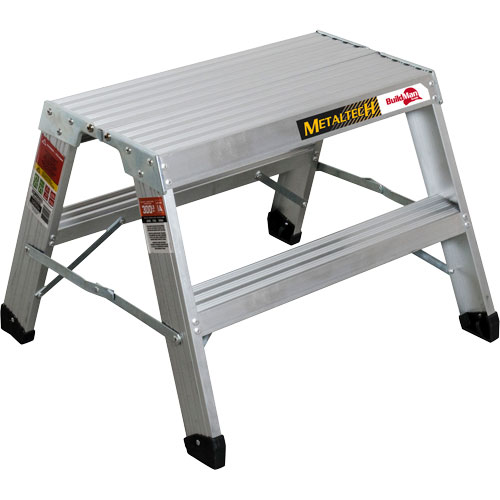 Portable Work-Stand Saw Horse, Aluminum Frame, 12-1/4" D x 24" H Fastek