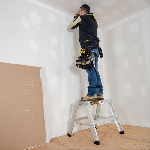 Portable Work-Stand Saw Horse, Aluminum Frame, 12-1/4" D x 24" H Fastek