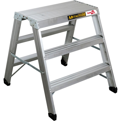 Portable Work-Stand Saw Horse, Aluminum Frame, 12-1/4" D x 36" H Fastek