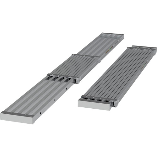 Telescoping Work Plank, 108" W x 12" D, 250 lbs. Capacity, Knocked Down Fastek