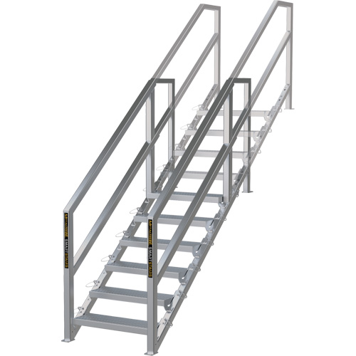 SmartStairs 6-10 Steps Modular Construction Stair System, 75" H Fastek