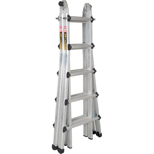 Telescoping Multi-Position Ladder, Aluminum, 300 lbs., CSA Grade 1A Fastek