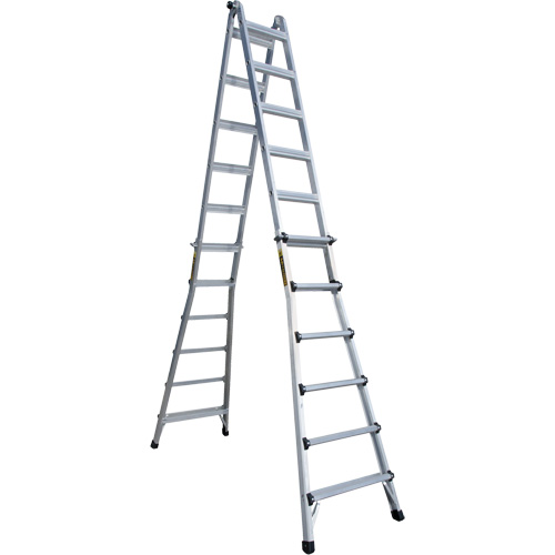Telescoping Multi-Position Ladder, Aluminum, 300 lbs. Fastek